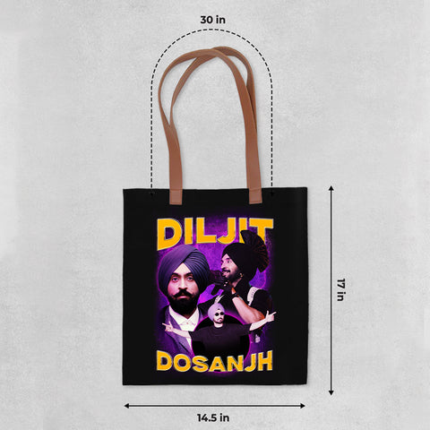 Diljit Dosanjh Vintage Tote Bag