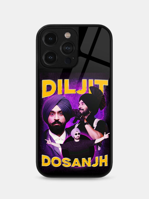 Diljit Dosanjh Vintage iPhone Glass Case