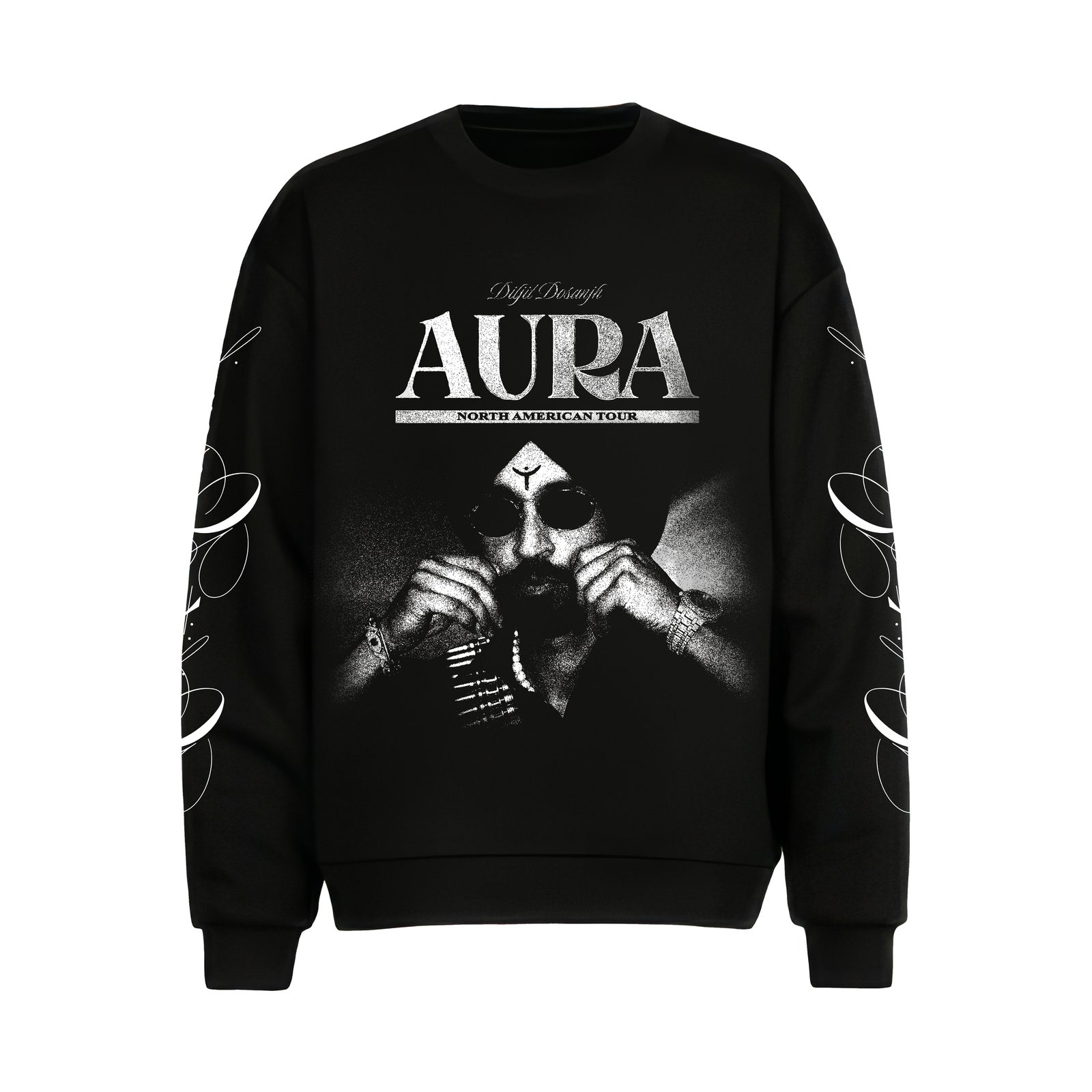 Cursive Sleeves Sweatshirt